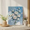 DIY Pearl Painting Romantic Bouquet with Frame for Home Wall Decor(30x40cm)