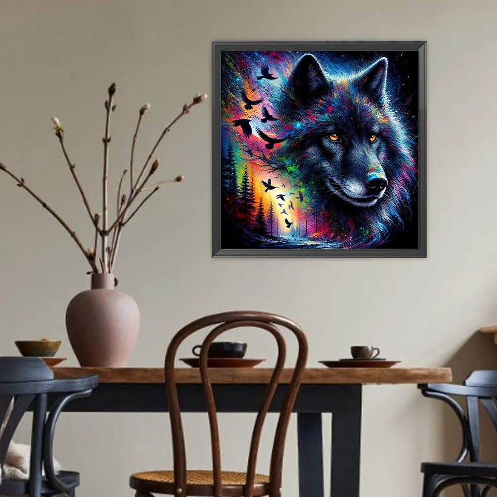 Diamond Painting - Full Round Drill - Wolf(Canvas|40*40cm)