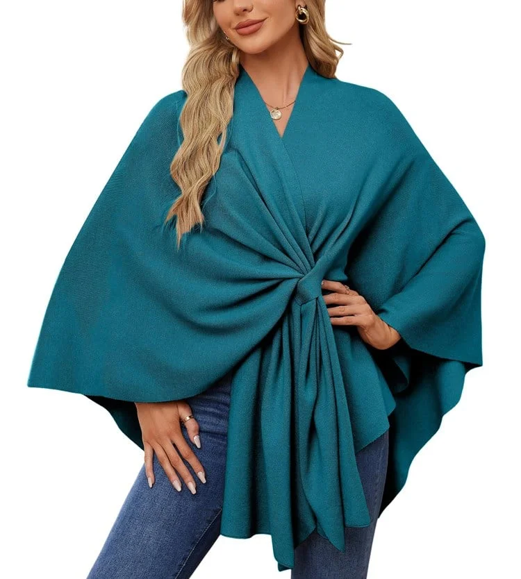 Elegant Shawl Wraps Soft Open Front Poncho Sweater (Buy 2 Free Shipping)