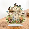 Ornement de bricolage de cage &agrave; oiseaux de jardin en acrylique
