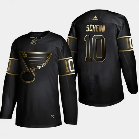 Men's St. Louis Blues #10 Brayden Schenn 2019 Black Golden Edition Stitched NHL Jersey