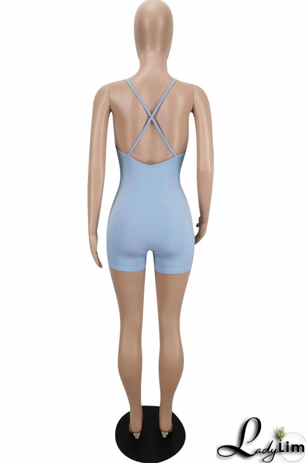 Purple Street Print Letter V Neck Jumpsuits