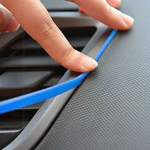 Dronehint 1x Blue Car Parts Door Panel Edge Gap Strip Cover Decoration Interior Accessory (For: Acura) Parts