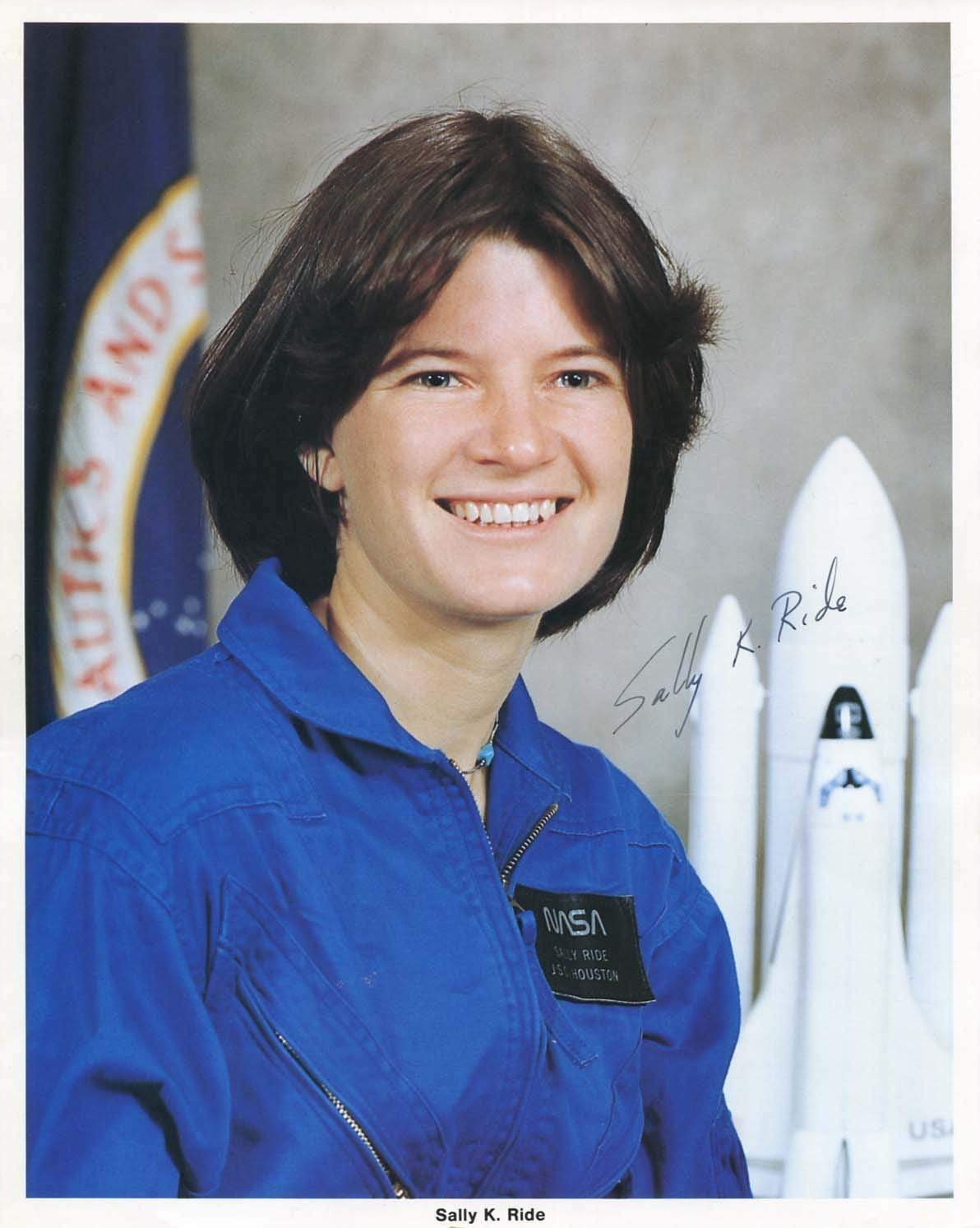 Sally Kristen Ride (+) NASA ASTRONAUT autograph, signed Photo Poster painting