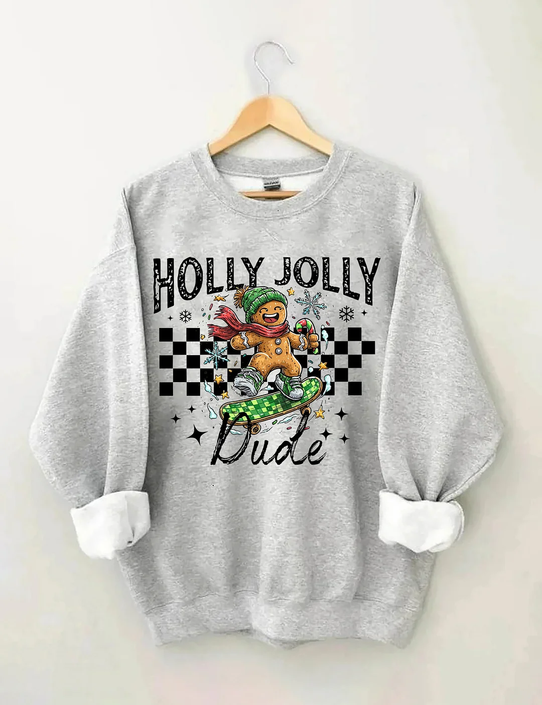 Christmas Holly Jolly Dude Sweatshirt