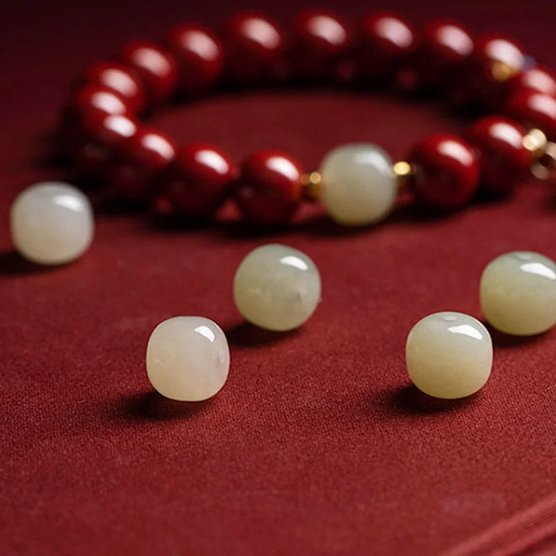 Cinnabar Jade Healing Protection Charm Bracelet