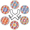 [Upgrade]6pcs/set DIY Diamond Painting Waterproof Case Classic Mandala Coaster Gift Decor Set