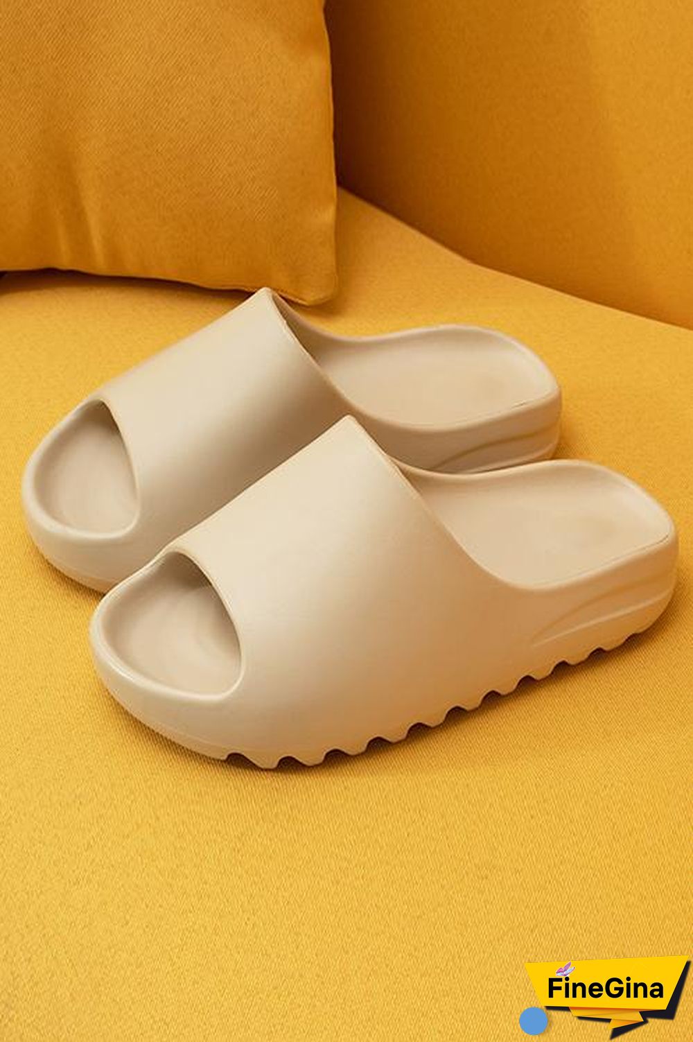 Open Toe Chunky Footbed Slippers
