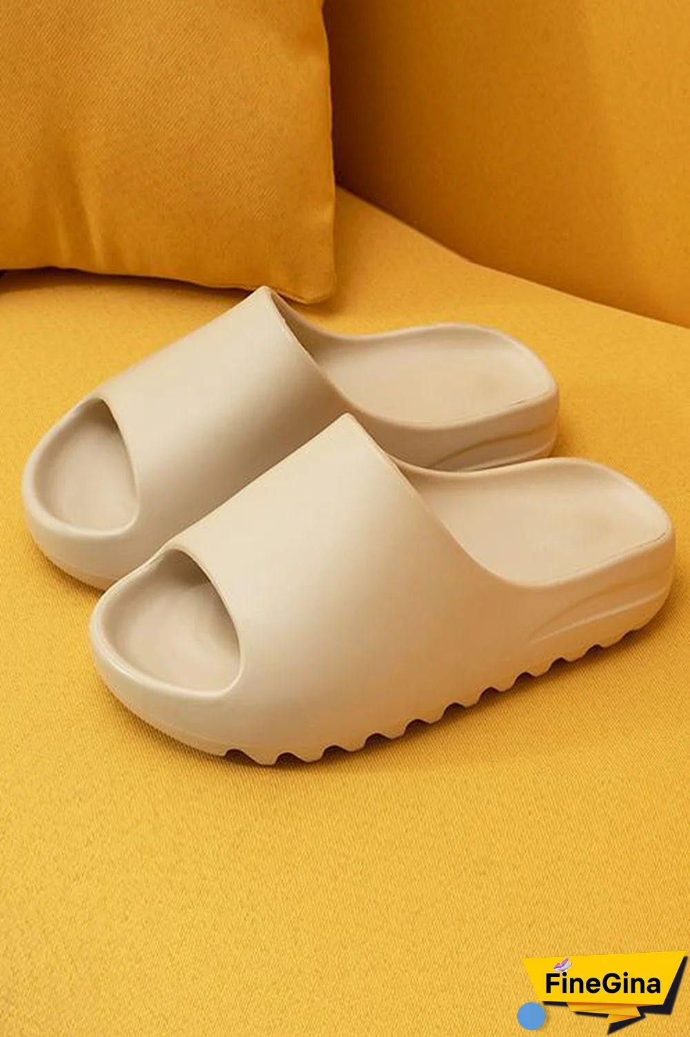 Open Toe Chunky Footbed Slippers