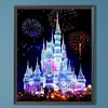 Château de Feux d'Artifice - Complète Rond Peinture au Diamant 40*50cm