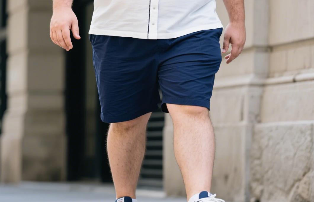 A big men's shorts with elatsic waistband