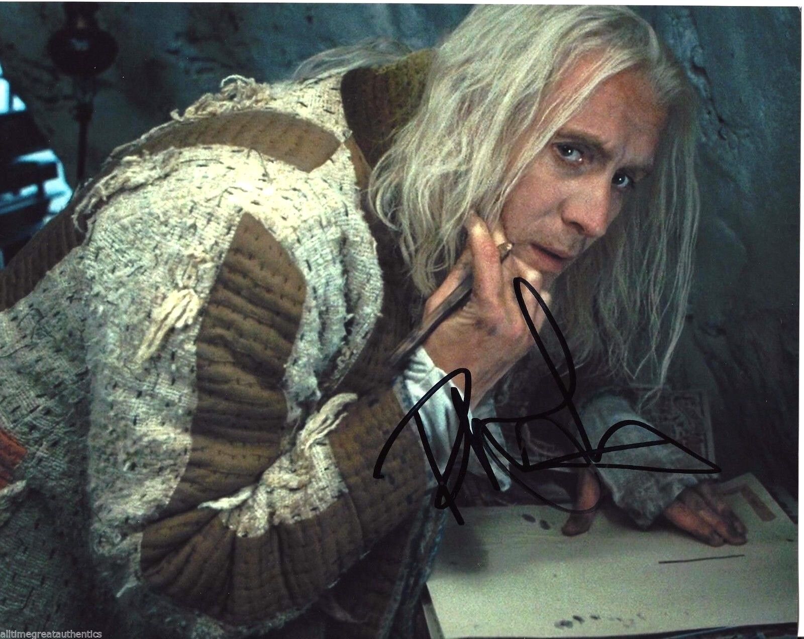 ACTOR RHYS IFANS HAND SIGNED HARRY POTTER 8X10 Photo Poster painting W/COA ELEMENTARY