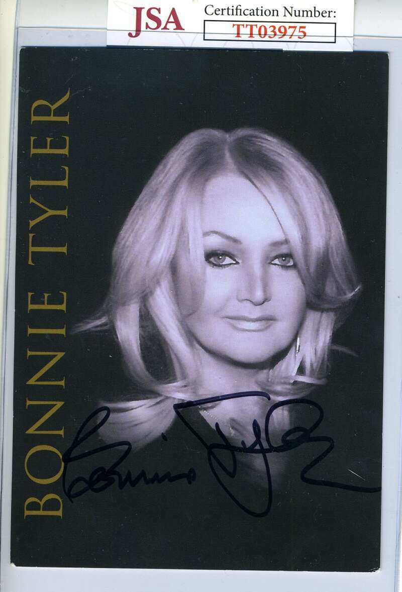 Bonnie Tyler JSA Cert Signed Photo Poster painting Autograph