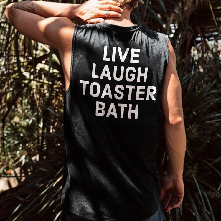 Live Laugh Toaster Bath Vest