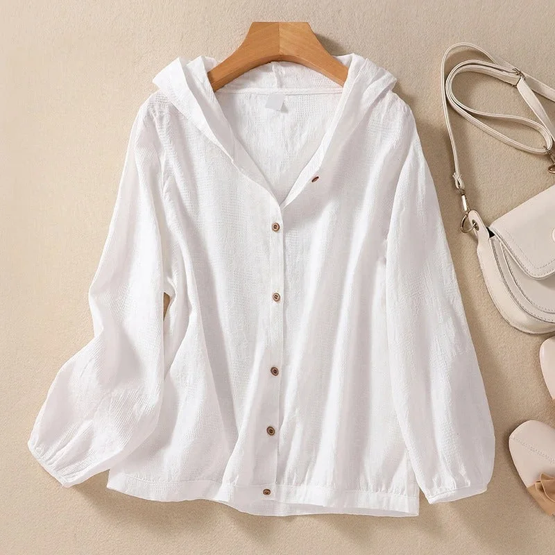 LINEN HOODIE