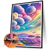Rainbow Beach 30*40cm(canvas) full round drill diamond painting