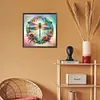 Diamond Painting-DIY Full Round Drill Flowers Dragonfly