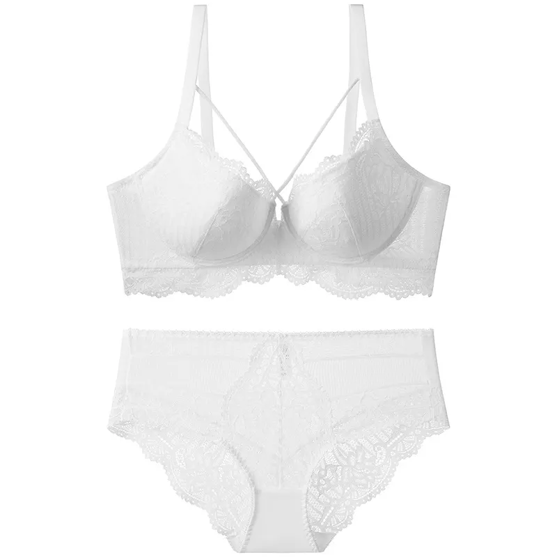 Churchf Pure Bra Sexy Lace Underwear Set Of Ladies Thinly Gathered Bra Set