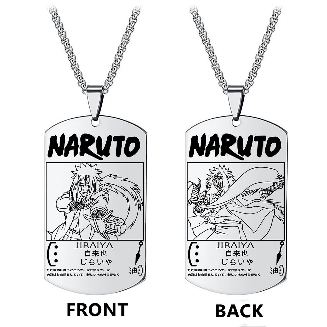 Naruto Jiraiya Anime Merch Necklace weebmemes