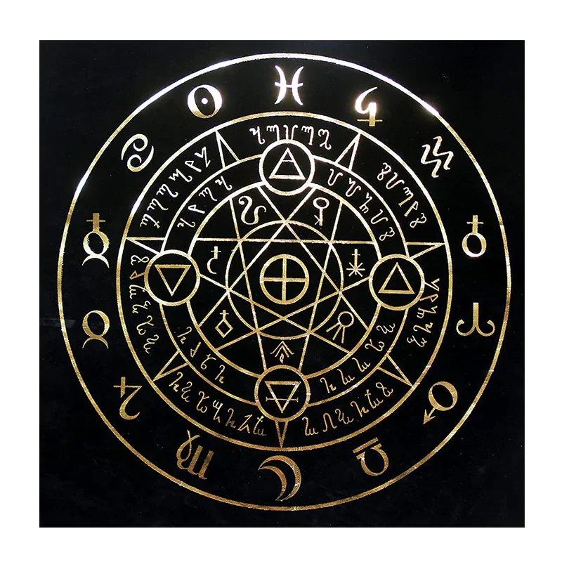 Athvotar Card Tablecloth 12 Constellations Divination Tarot Mat Magic ...