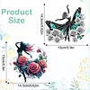 2Pcs Girl 2D Flat DIY Hanging Diamond Art Ornament Window Pendant (Floral Skirt)