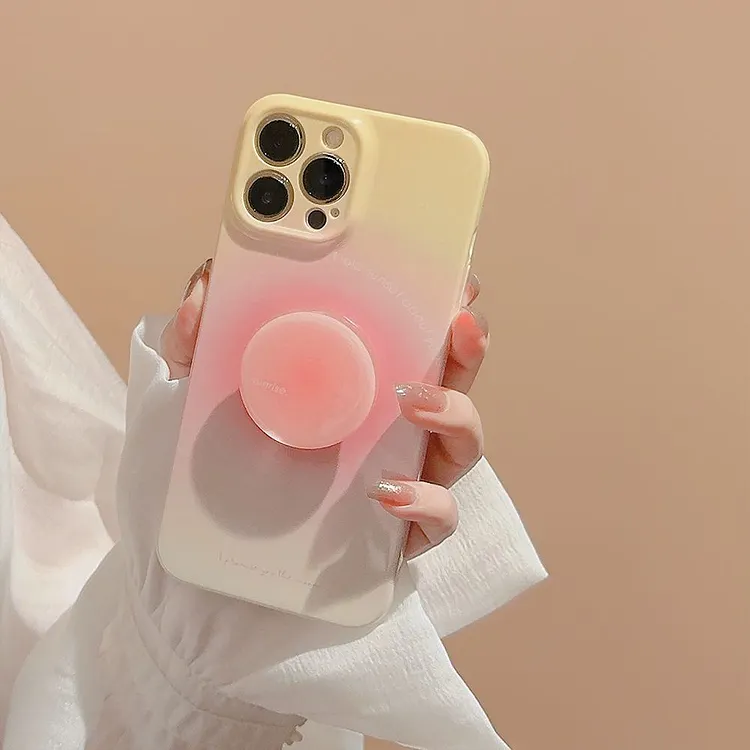 Honey Peach Sunset Bracket Phone case For huawei y9 y7 y6 y6pro 2019 y7p y8p 2020 y9a y8s y9s psmart z cover