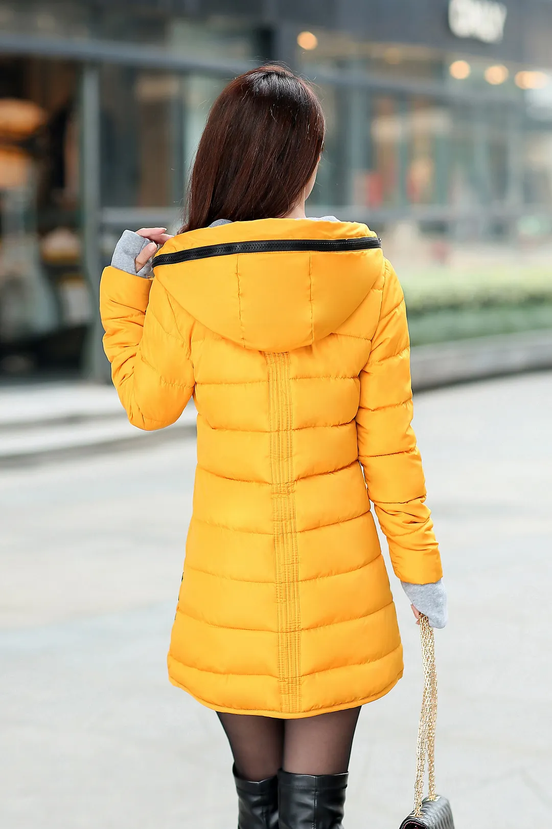 NEEDBO Long Winter Jacket Women Parka Pultra Light Coat Winter Hooded Oversize Winter Autumn Warm Puffer jacket Coat Lady Jacket