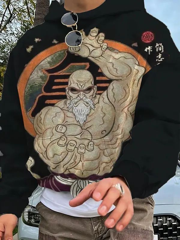 Men's Fashionable Dragon Ball Master Roshi Hoodie