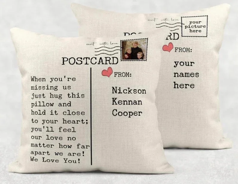 Photo  custom throw pillow, Mother’s Day gift, Father’s Day gift, Christmas, graduation gift
