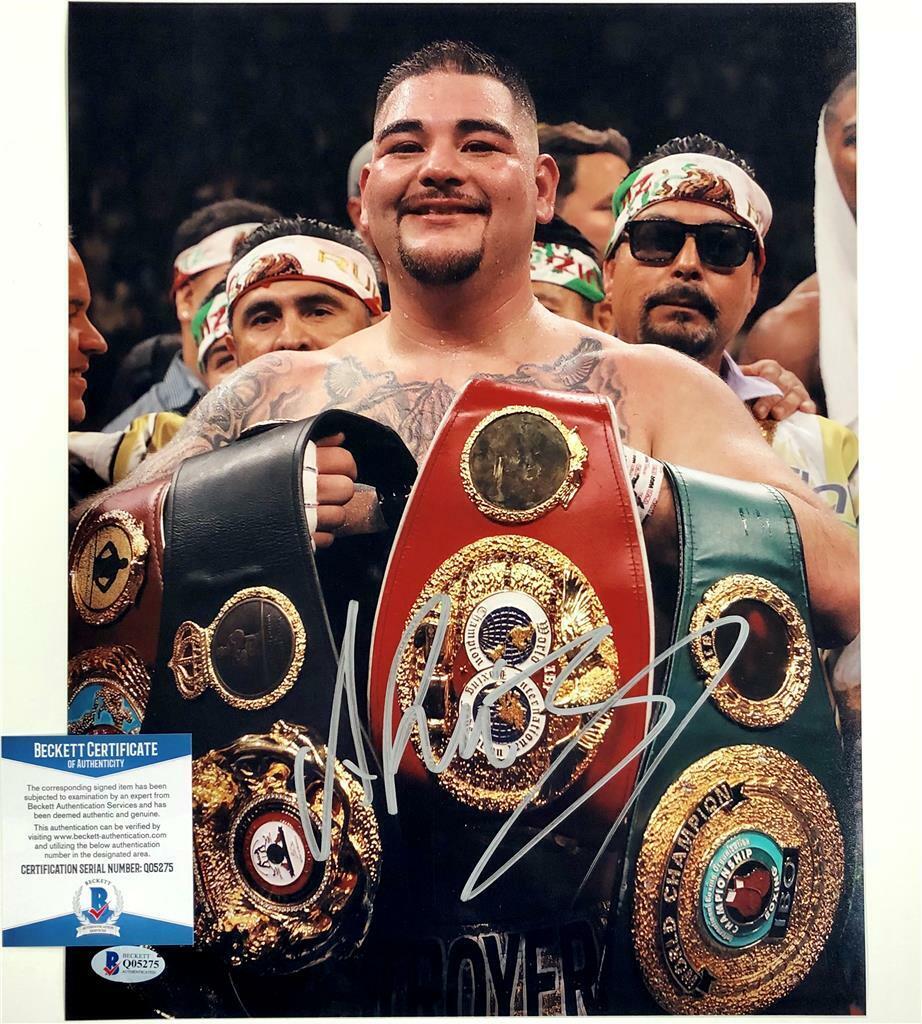 Andy Ruiz Jr autograph signed 11x14 Photo Poster painting vs Anthony Joshua #23~ Beckett BAS COA