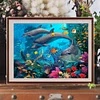 (DF3215) 5D Diamond Painting Embroidery DIY Ocean World Rhinestones Cross Stitch (A) 30x40cm
