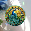 Diamond Painting Double Sided Stained Glass Peacock Hanging Diamond Art Kits