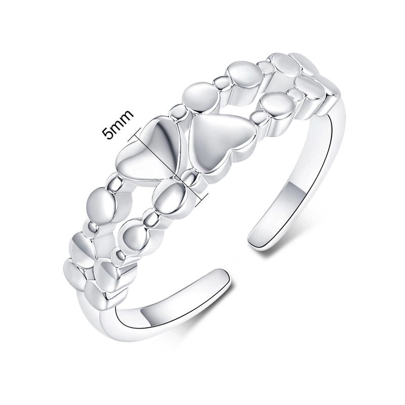 Copper 18K Gold Plated Inlay Solid Color Zircon Rings