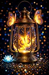 Luxury AB Velvet Diamond Painting Kit - Lamp