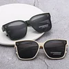 Mirror Myopia Sunglasses Men's Trendy Polarized Anti-UV Driver Driving Sunglasses
