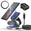 3 in 1 Foldable Magnetic Wireless Charger Aluminum Alloy Stand