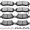 SCITOO Ceramic Brake Pad Front Rear Disc Set fit for 2005 2006 2007 2008 2009 2010 for Honda Odyssey