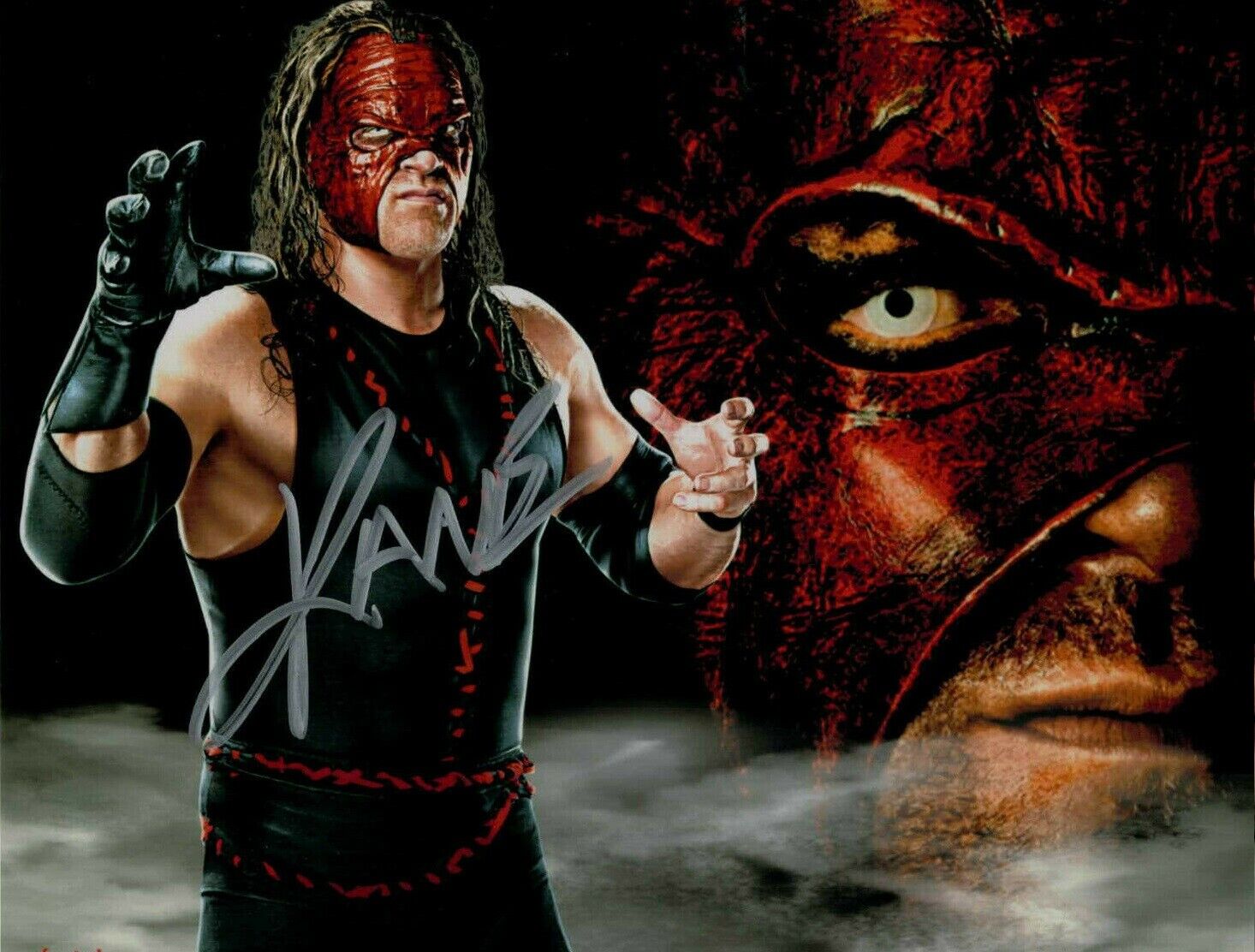 Kane ( WWF WWE ) Autographed Signed 8x10 Photo Poster painting REPRINT ,