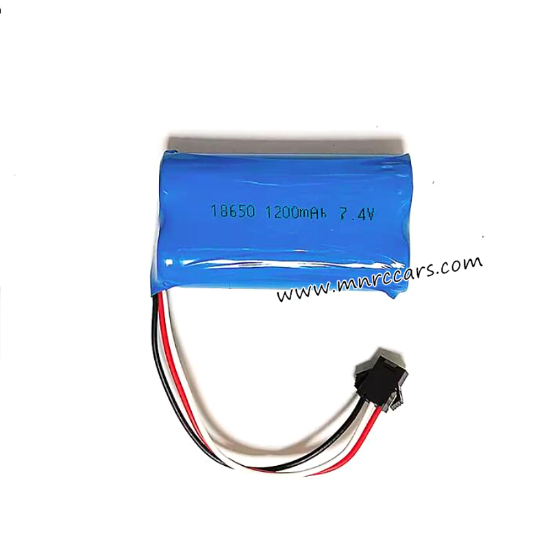 MN Model MN78 RC Truck Parts 7.4V 1200mAh Battery SM3P Plug (not original)