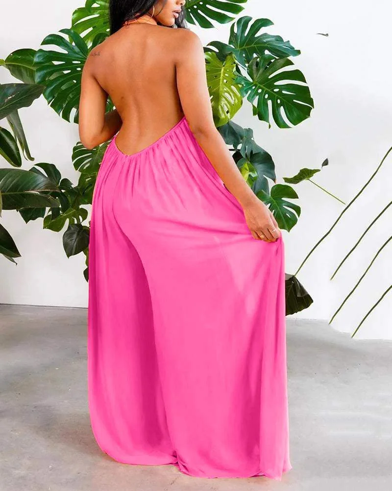 Loose Wide-Leg Pants Maternity Jumpsuit