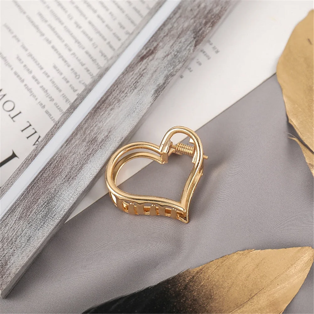 Back to school guide 1Pcs Fashion Small Simple Wild Geometric Hair Claw for Women Girls Clamps Hair Crab Metal Hair Clip Claw Accessories Headwear