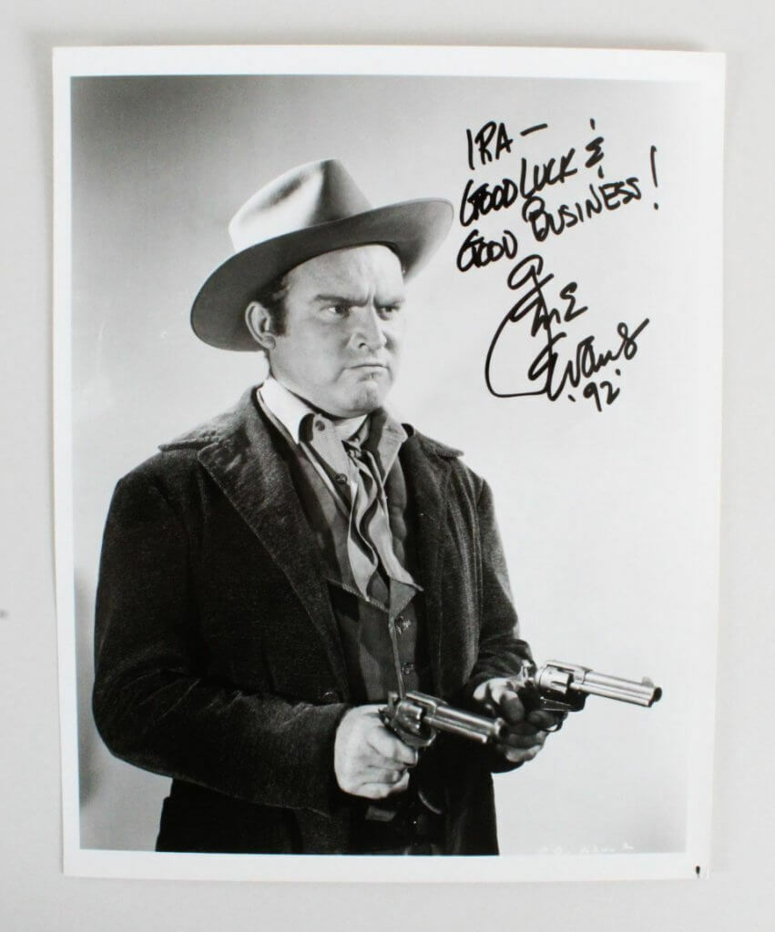 Gene Evans Signed Photo Poster painting 8x10 - COA JSA