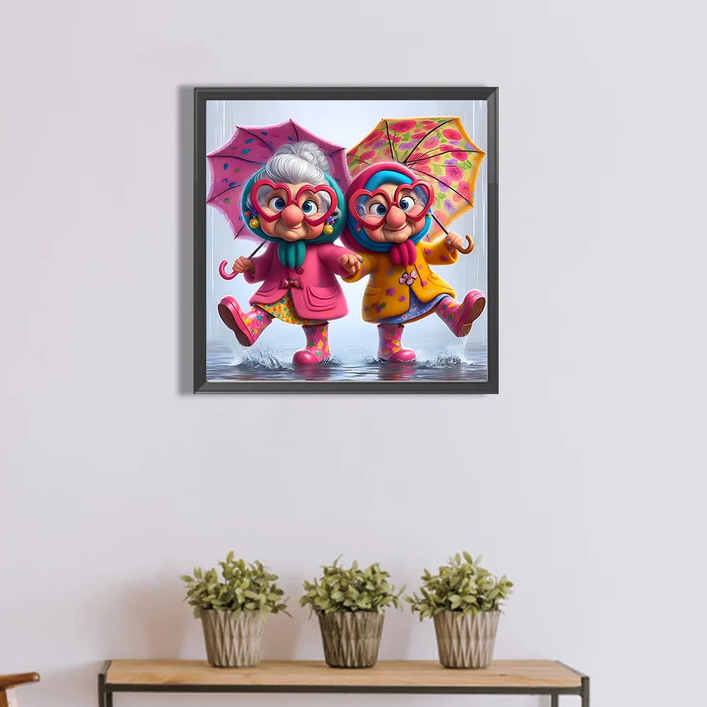 Diamond Painting - Full Round Drill - Grandma(Canvas|40*40cm)