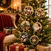 6pcs DIY Pearl Diamond Painting Christmas Tree Hanging Ornaments