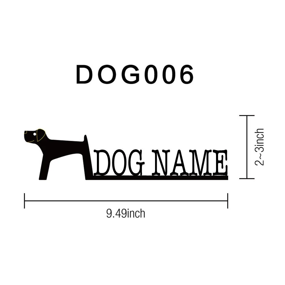Customizable Dog Wood Names Figurines Home Decor Personalized Puppy Carved Ornament For Home Decoration Modern