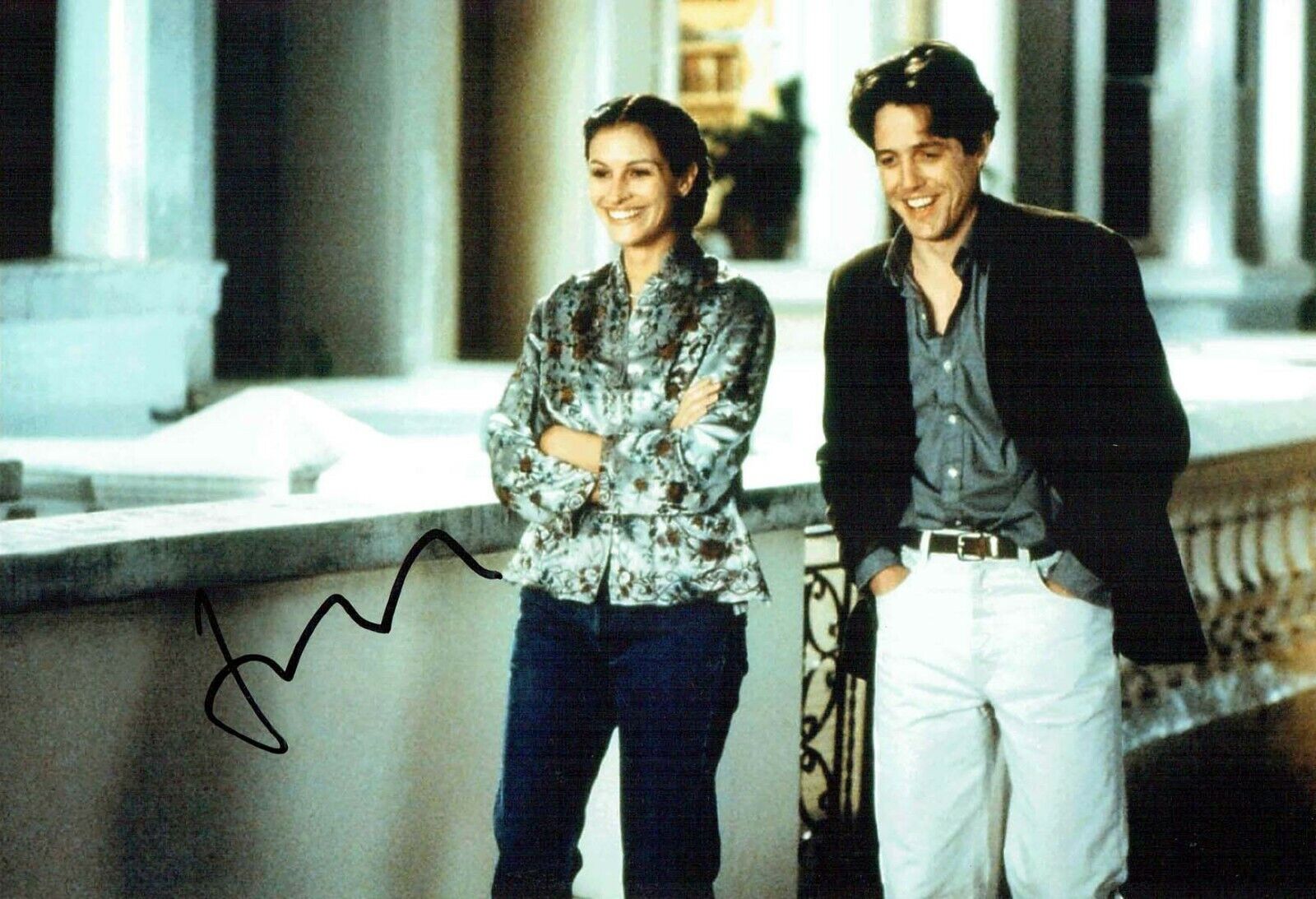 Hugh GRANT Signed Autograph 12x8 Photo Poster painting COA AFTAL Notting Hill Actor