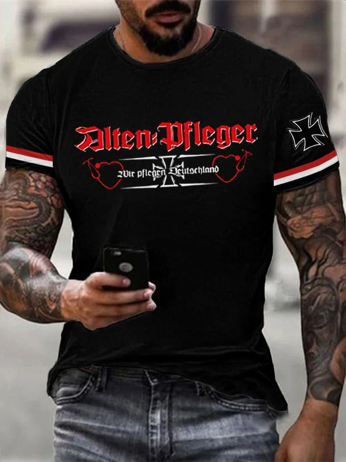 Männer Alten pfleger Wir pflegen Deutschland T-Shirt