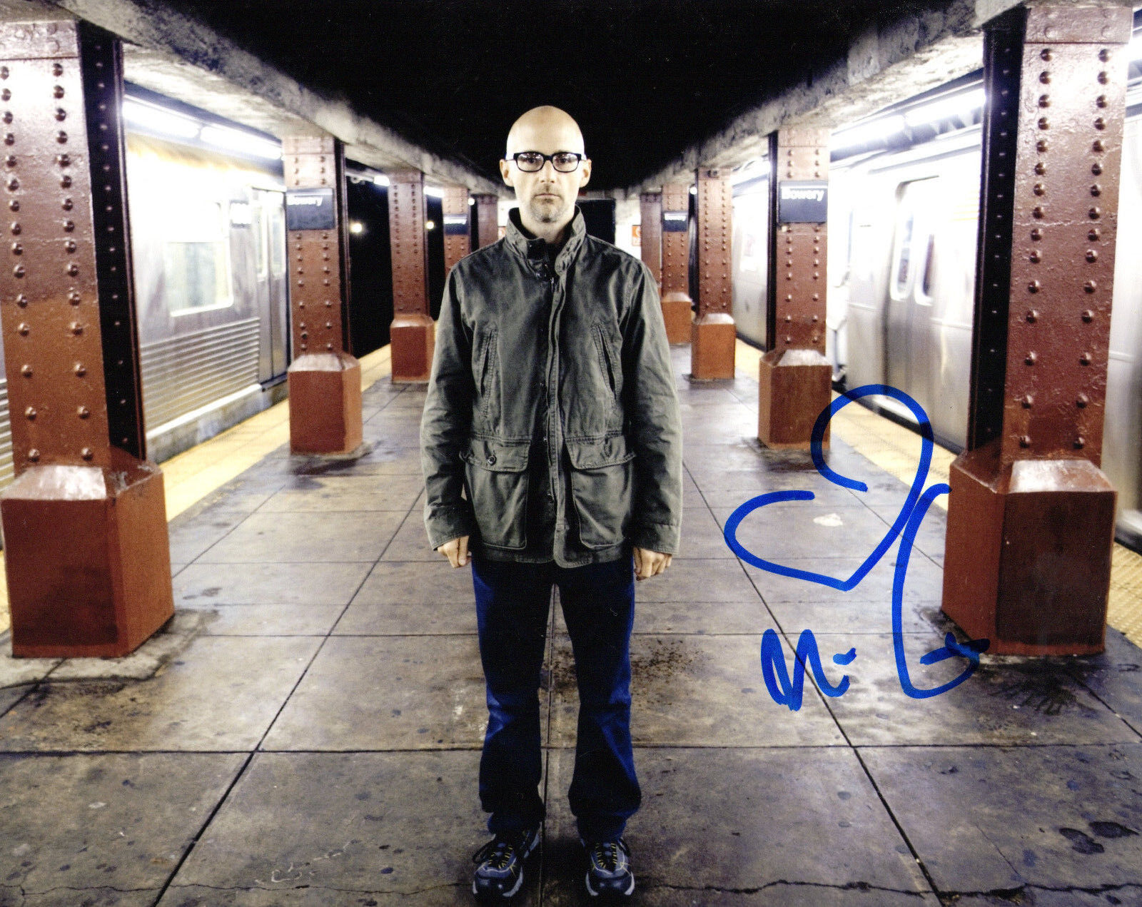 GFA Electronic Rock Star * MOBY * Signed 8x10 Photo Poster painting AD1 PROOF COA