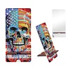 2er-Pack Acryl US-Flagge Schmetterling Schädel Telefonständer & Spiegel - 5d DIY Handwerk Modeaccessoires