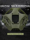 Airsoft Mask 700FPS Impact Resistance Safety Mask Detachable for Training(Black)